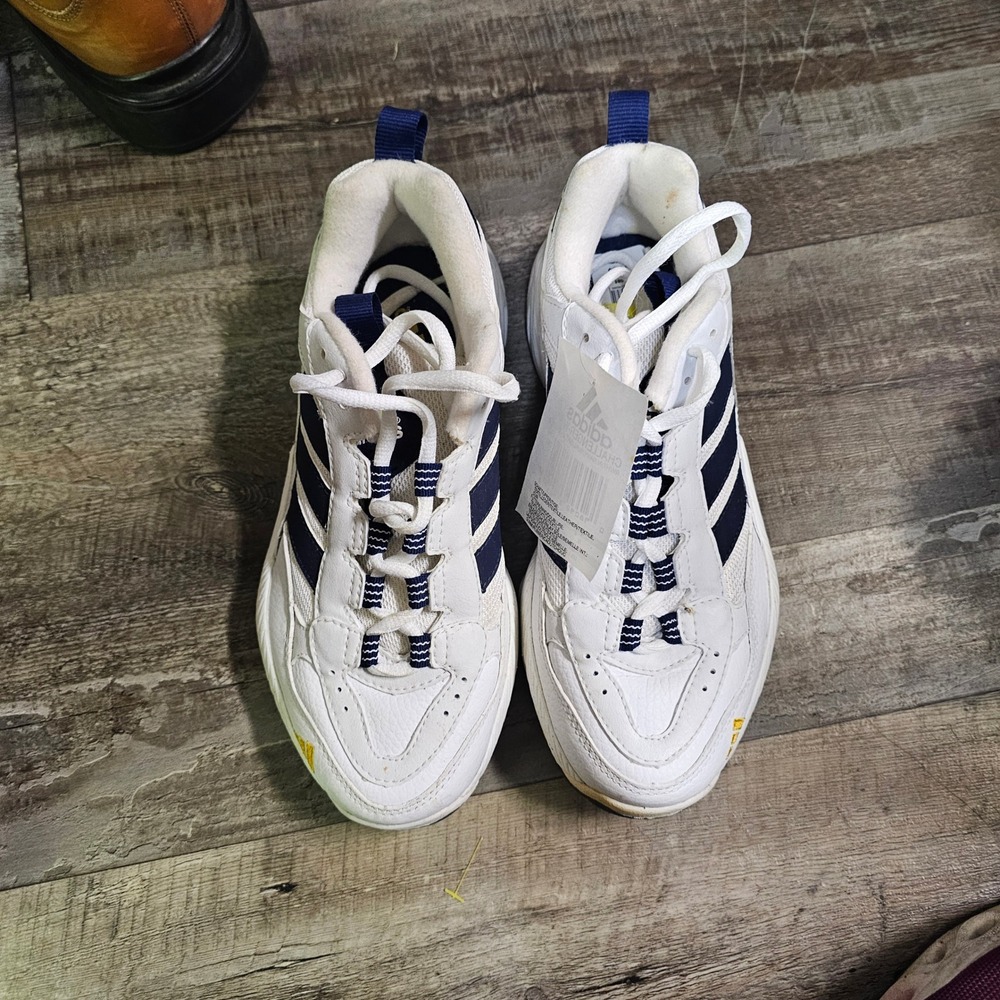 Adidas Challenger-W Vintage 1998 White Navy Sun Yellow Sneakers 088133 Mens 6